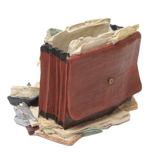 Vintage FIGI Ceramic Pen Pencil Business Card Holder Admin Briefcase Office Y2K - Picture 6 of 7